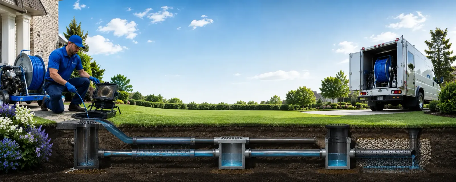 Outdoor drain cleaning information for Dickey, ND